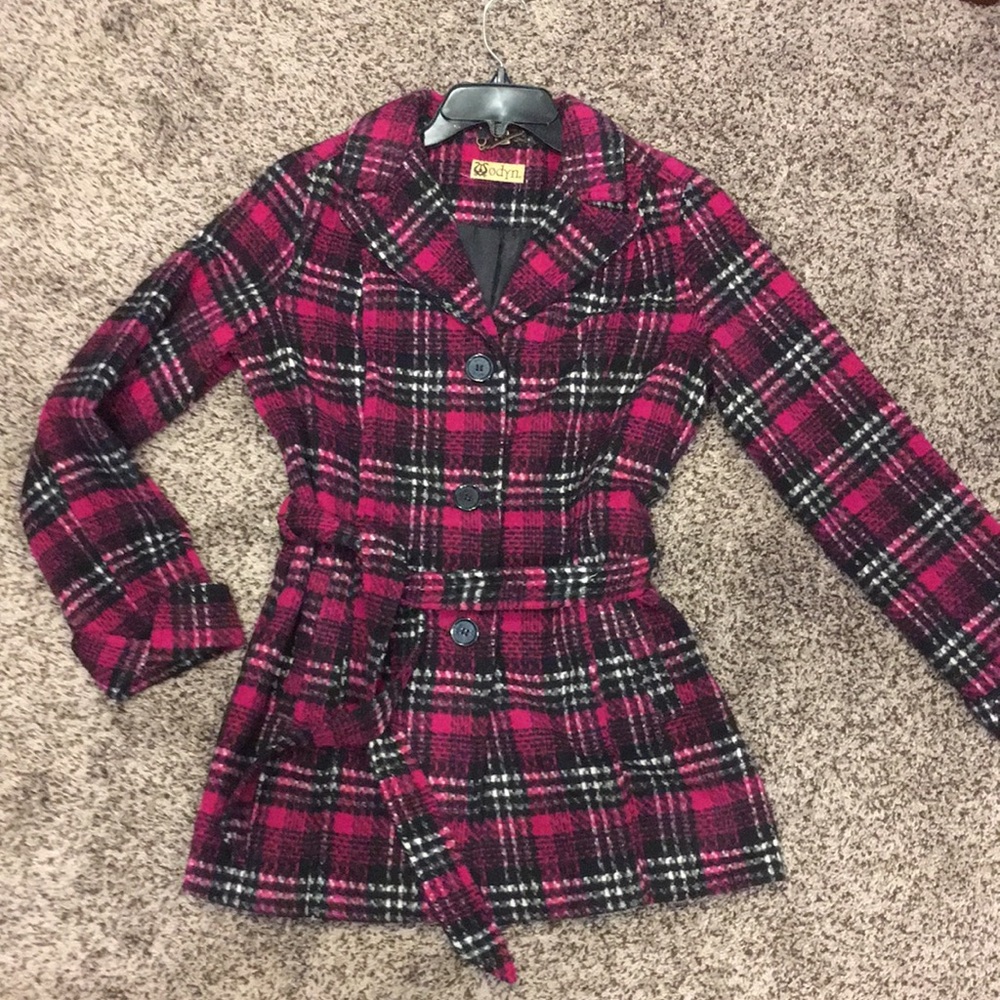 Jacket… button-down tie front lined